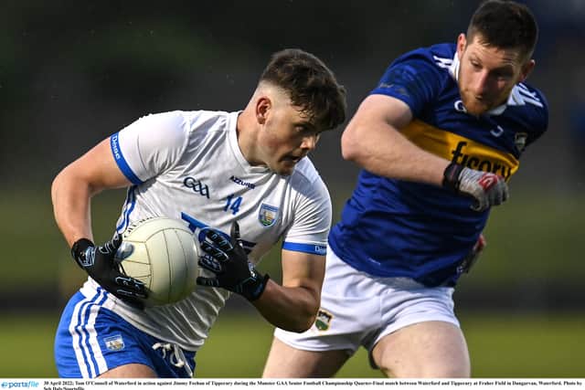 Slowly Tipperary began to assert themselves and a super point by corner-forward Sean O’Connor had it back to a one point game after 15 minutes. 