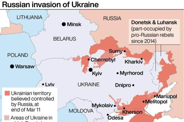 Meanwhile, the Ukrainian government said a mosque in the city of Mariupol had been shelled by the Russian military.