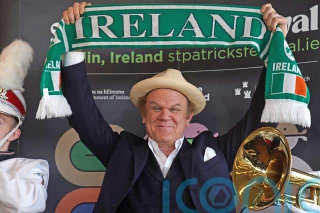 “It might seem like a bit of a goof to appear at a parade but to me it has deep meaning as an Irish-American.