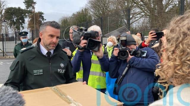 She has raised concerns around a number of folders of sensitive police material.