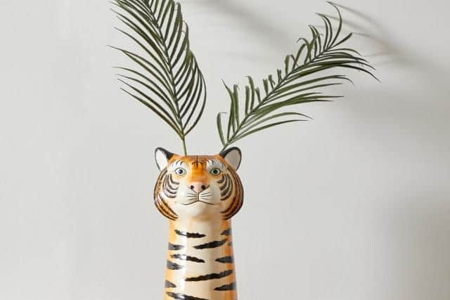 3. Ceramic Tiger Head Vase, £15, Dunelm