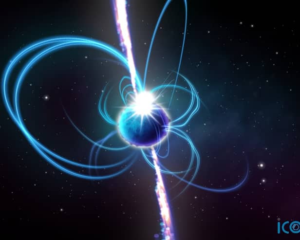 The researchers think the object could be a neutron star or a white dwarf