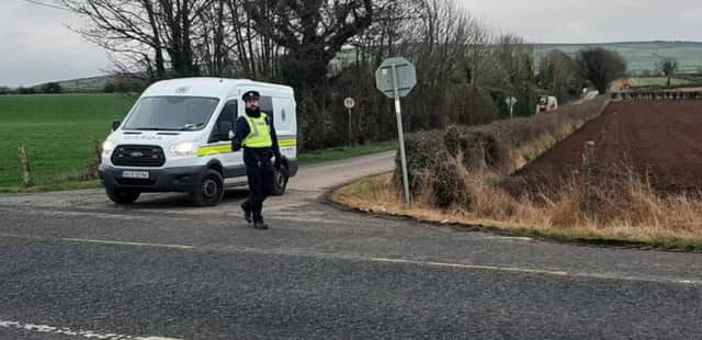 Gardaí on the scene in Kilkenny.