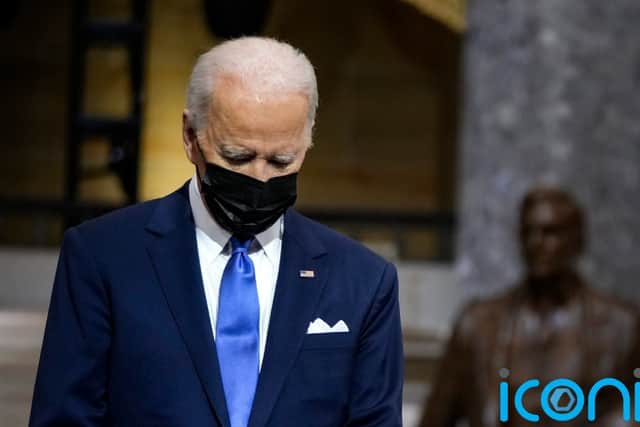 Representative Liz Cheney, chairwoman of the House committee investigating the attack and one of the few Republican legislators attending the Capitol ceremonies, warned that “the threat continues”.