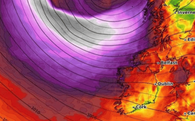 'Deep low' - Fears storm system could hit Ireland next week