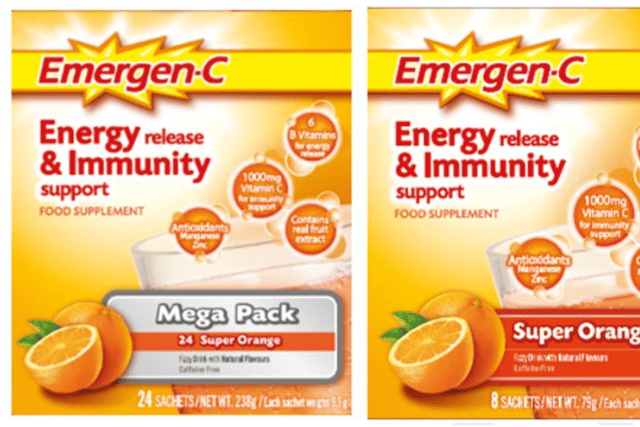 Batches of Emergen-C Energy Release and Immunity Support reportedly contain Ethylene Oxide, a pesticide not permitted for use in foods sold in the EU. 