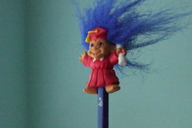 We had pencil toppers...