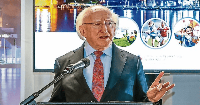 President Michael D Higgins