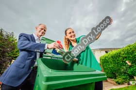 Ossian Smyth TD and Repak Team Green Ambassador Roz Purcell at the announcement. Photo: Brian Arthur.