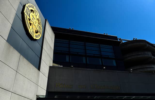 The trial is taking place at a temporary courtroom at Croke Park