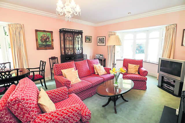 The property was built in 2002 to the highest specification, with no expense spared. It provides for light filled accommodation, which is very well proportioned, and all the modern conveniences expected of an executive home. It has all the features that one would expect of an executive house of this nature. There are high coved ceilings throughout, a very impressive hallway, with a turned balustrade mahogany staircase. There is ample living room on the ground floor to include a large drawing room, sitting room, sun room and a particularly well-proportioned kitchen/dining, with a further bedroom, utility on the ground floor.