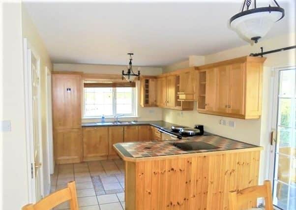 Nestled in the Carlow-Wexford border village of Clonegal, the four-bedroom detached home is listed with an AMV of €100,000 on Daft.ie.