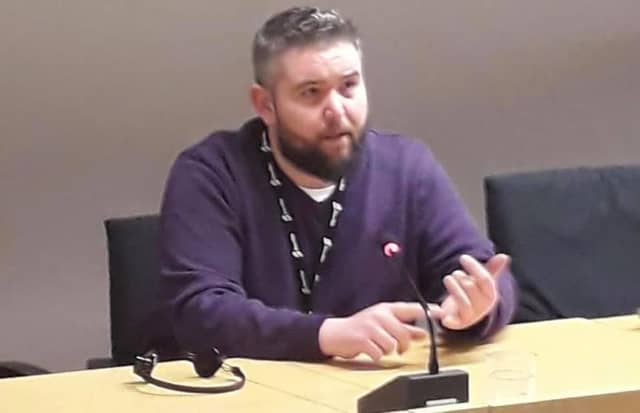 Sinn Féin's Cllr Conor D McGuinness