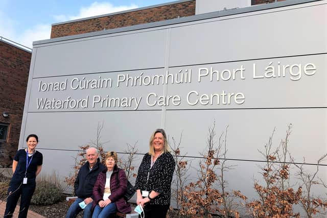 Nick and Marie of Hillview, Waterford both received their Covid-19 vaccine at the Keogh Practice in the Waterford Primary Care Centre on John’s Hill last Tuesday. 