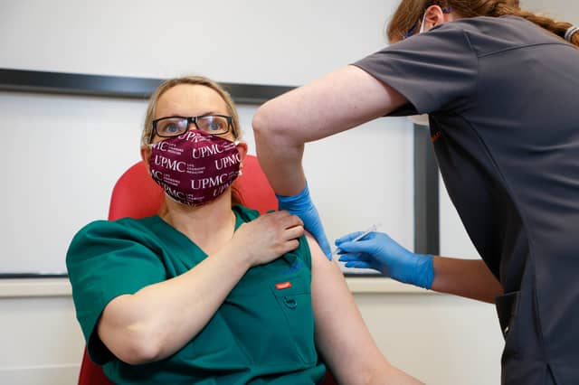 UPMC Whitfield and University Hospital Waterford staff receive Covid-19 vaccine