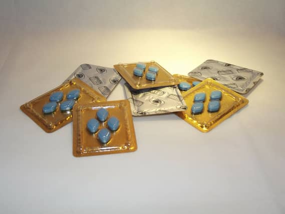 Pharmacists welcome launch of Viagra as an over-the-counter medication. Stock photo