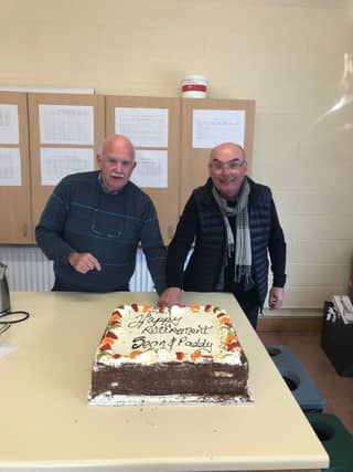 Recent Presentation Waterford retirees Seán McCarthy and Paddy Clancy