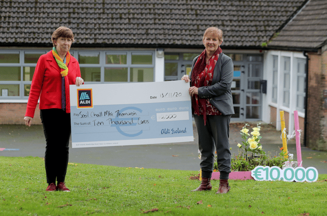 Principal Sheila Creed and staff member Breda Griffin at the Kilmacthomas, Waterford school