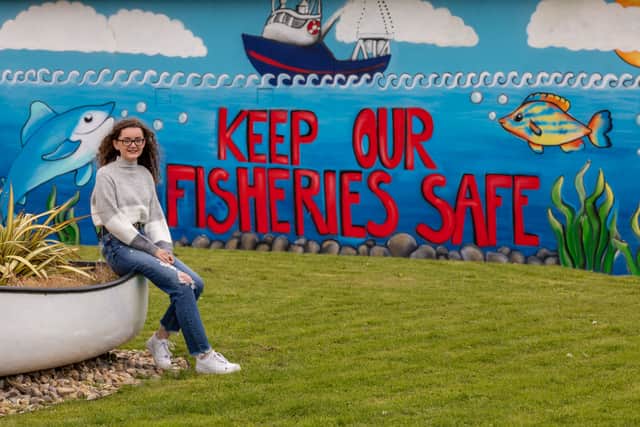 Waterford Walls artist Magda Karol brought the design to life on the wall, with the assistance of Sarah who picked up the basics of working with spray paint while working alongside the artist.