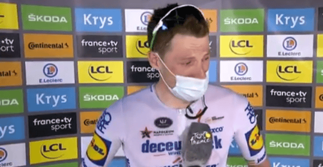 WATCH: Emotional stuff as Waterford cyclist Sam Bennett wins Tour De France stage