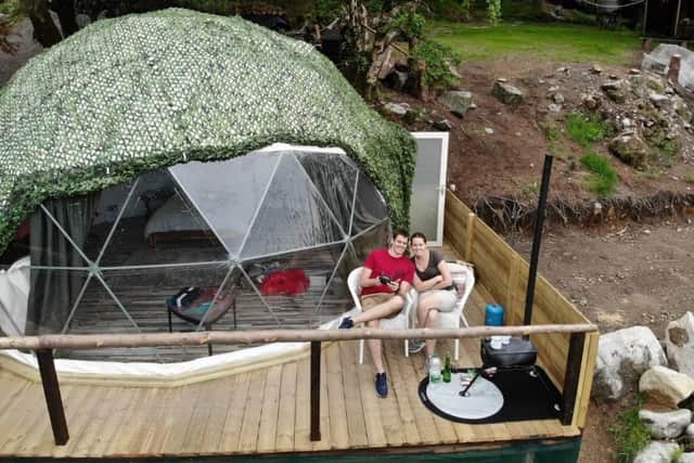 If the idea of a few nights away in your run of the mill, and possibly overpriced, hotel in one of the regular tourist haunts doesn't appeal to you - here's one for your consideration: A geometric glamping dome nestled in the Wicklow countryside.