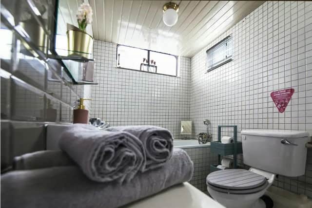 There is a large, bright bathroom with a bath and shower. Underfloor heating is set via a pre-programmed timer, and will come on at specified times to keep the interior nice and cosy.