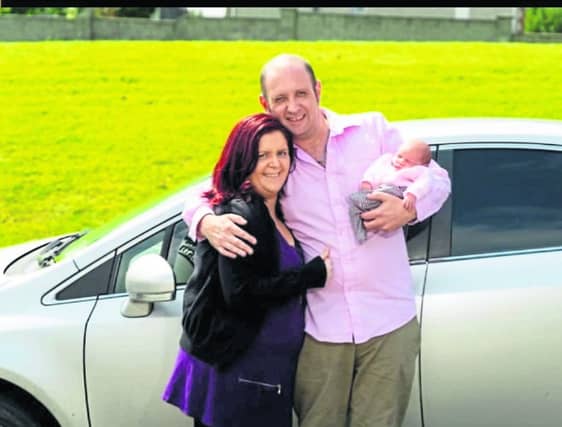 Proud Tipperary parents Owen Houlihan and Breda Devitt with baby Saoirse