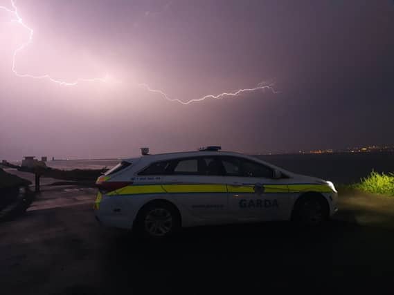 Gardaí on patrol capture stunning photograph of thunderstorm