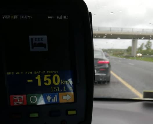 Gardaí stop driver travelling at 150km/h on wet road