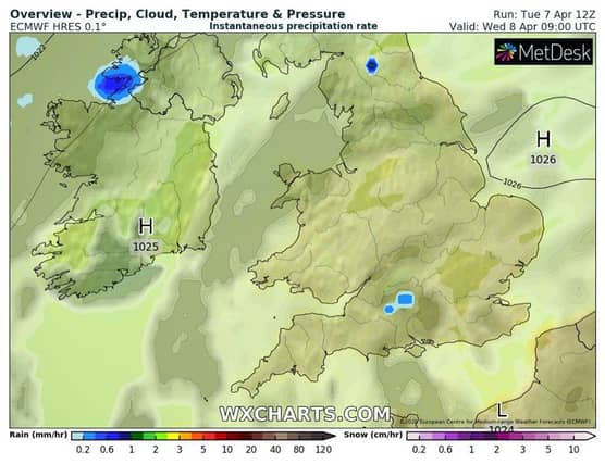 Not a drop of rain in sight for most of Ireland (CREDIT: Carlow Weather)