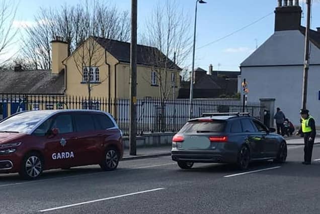 Gardai at a checkpoint in Birr
