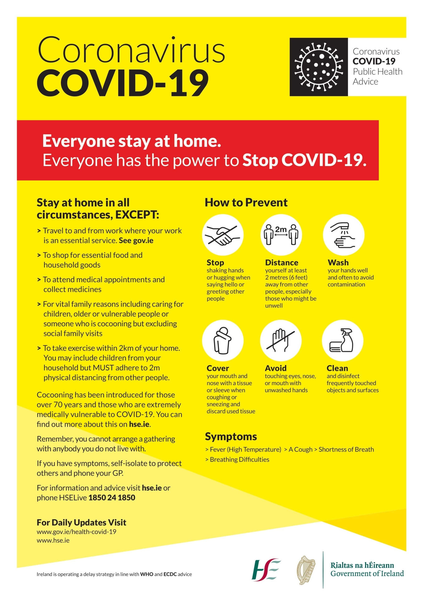 Department of Health’s COVID-19 Information Dashboard; providing latest case information.