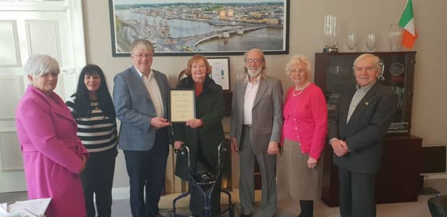Council chief executive Michael Walsh with members of Waterford Older People’s Council Executive