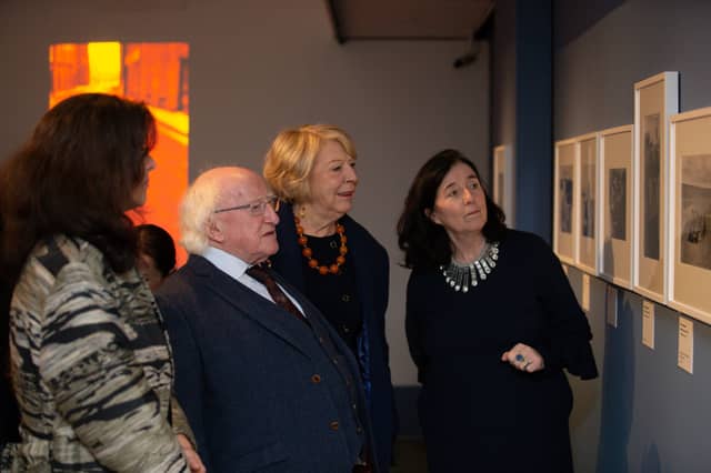 President Higgins opened the exhibition at the National Museum of Ireland - Decorative Arts and History