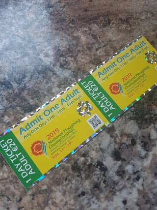 File photo of this year's Ploughing tickets