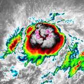 Tropical Storm Jerry over the Caribbean