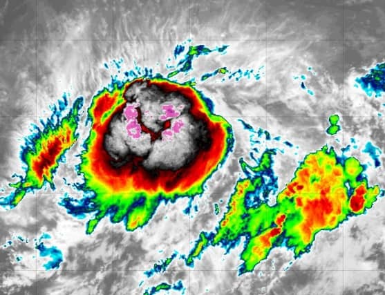 Tropical Storm Jerry over the Caribbean