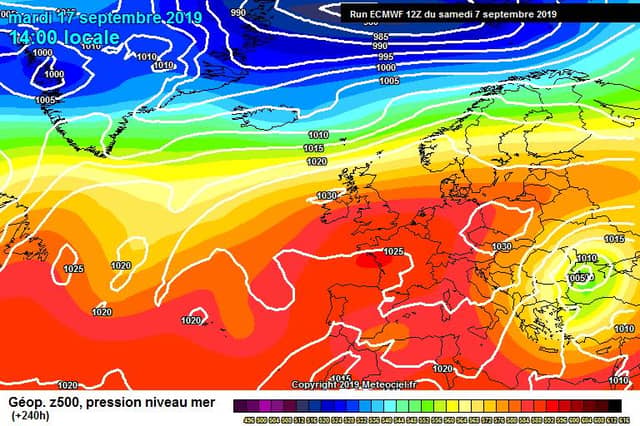 Weather charts for September 17