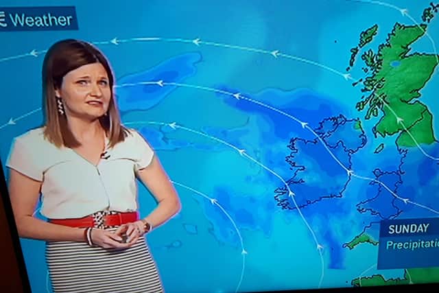 "It is really on Sunday morning when we will see heavy rain move in from the south and the southeast. That rain will become increasingly widespread and heavy as we go through the day. Some heavy thundery downpours with the risk of spot flooding," she said. MORE BELOW PICTURE.