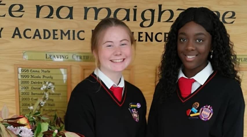 Waterford Presentation Secondary School students Quetsia Pamelo and Grace Malone