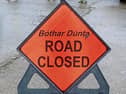 Road resurfacing works are taking place at the location