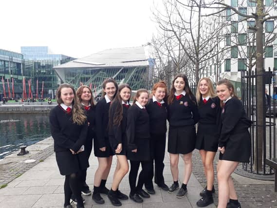 Presentation Secondary School, Waterford, students at the Bord Gáis Energy Theatre in Dublin