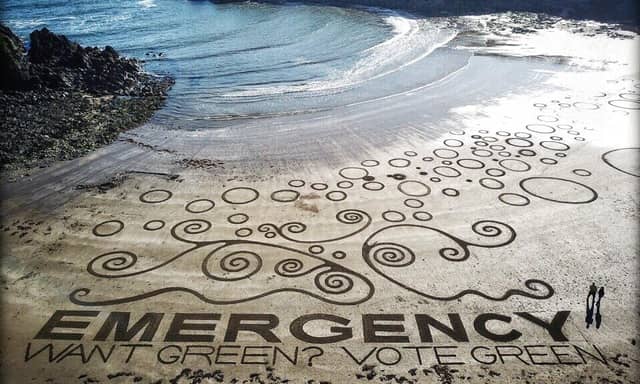 Spectacular Waterford sand art sends a message to council