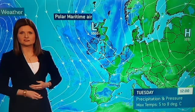 Met Éireann weather forecaster Michelle Dillon on RTÉ