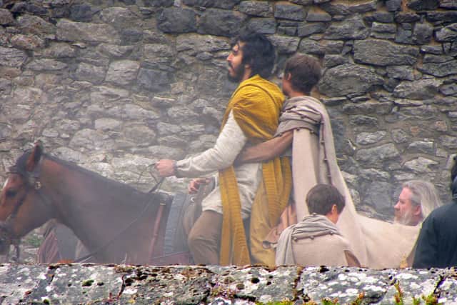 The epic fantasy retells the medieval story of Sir Gawain, played by Patel, who embarks upon a quest to confront the titular Green Knight.