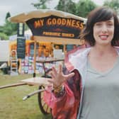 Presenter Karen O'Donohoe at All Together Now in Waterford