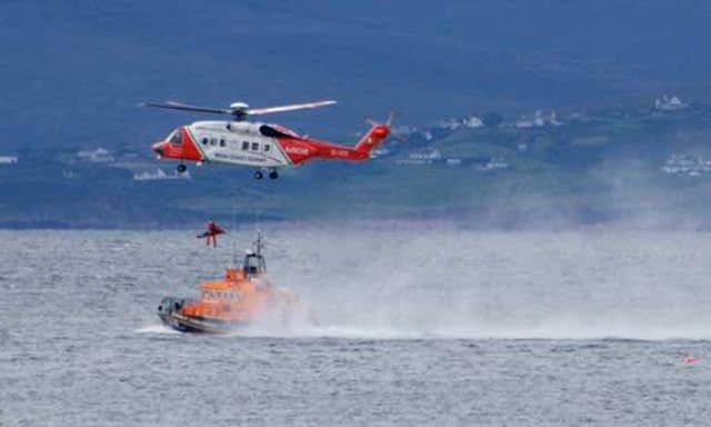 Waterford rescuers involved in search for missing kayakers off South East coast - Stock image: Rescue 117 Facebook