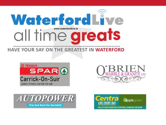 Waterford All Time Greats Round of 16 Poll #1: Keith Barry v Gilbert O’Sullivan