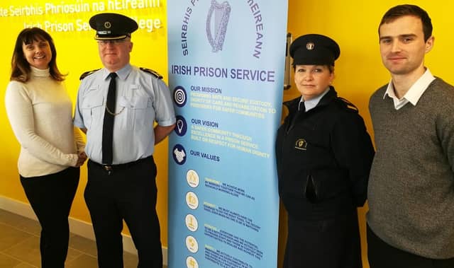 Waterford IT's Dr Fionnuala Brennan, Irish Prison Service chief officer Raphael O'Keeffe, course co-ordinator Sylvia Flynn and course project manager Cathal Ryan