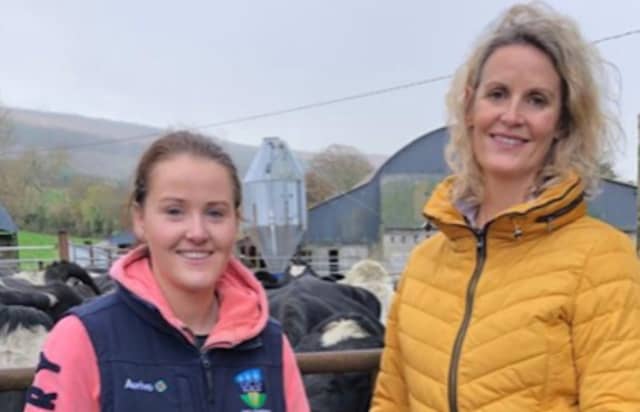 Maighréad Barron with presenter Helen Carroll